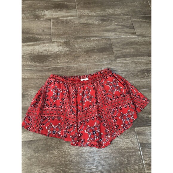 Alter’d State Red White Blue Butterfly Style Shorts With Bandana Pattern Size L - Picture 6 of 7